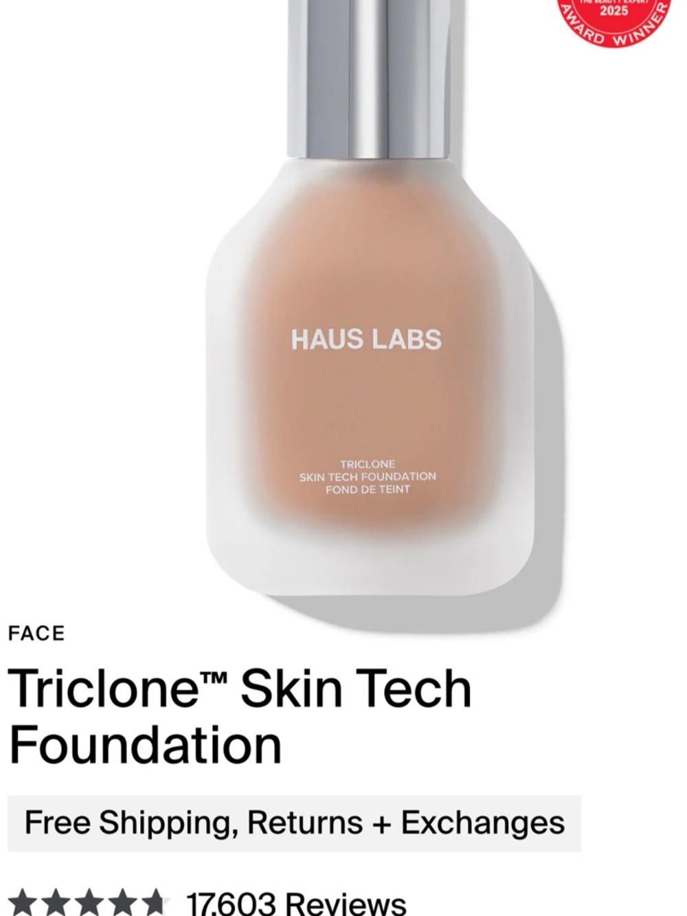 Haus Labs By Lady Gaga Triclone Skin Tech Foundation - Beige